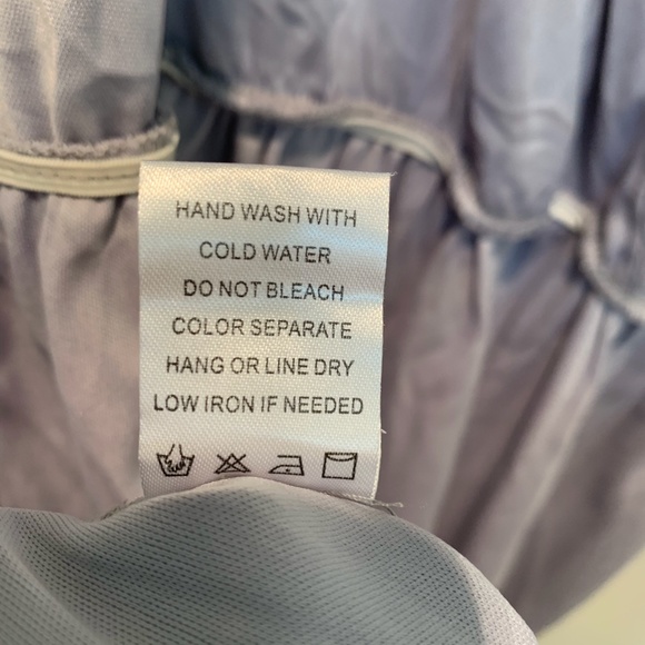 Silver Grecian Dress, With off the Shoulder Detail - Picture 5 of 6